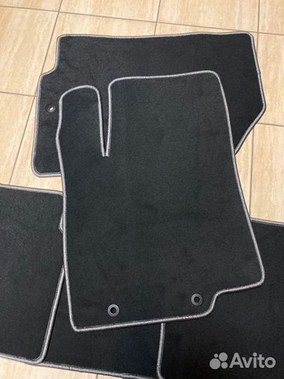 Ворсовые автоковрики Хендай Солярис. Велюровые