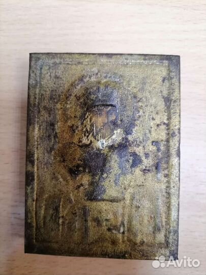 Икона старинная. Николай Угодник. Жако