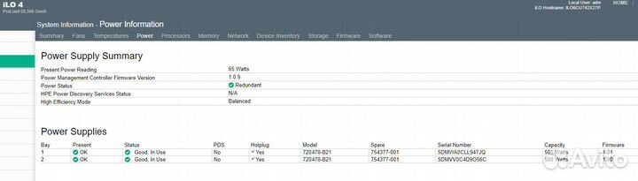 Сервер HPE DL 360 G9 1650V4 3.6-4.0 Ghz/32 Ram HPE