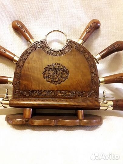 Стар.кухонный набор.Дерево.Медь,Латунь