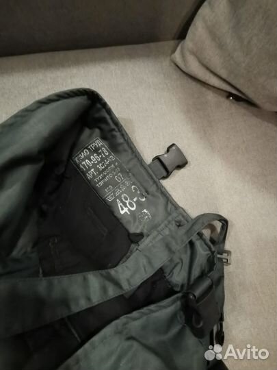 Штаны ватные на лямках