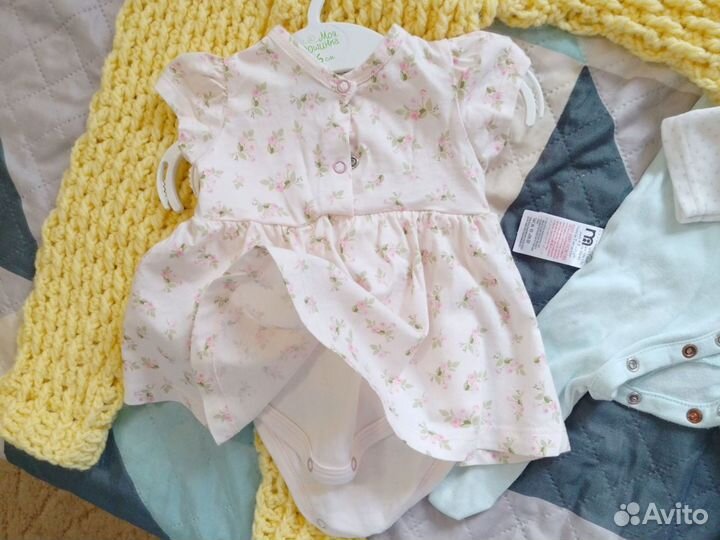 Одежда для новорождённых. 56-68р. пакетом