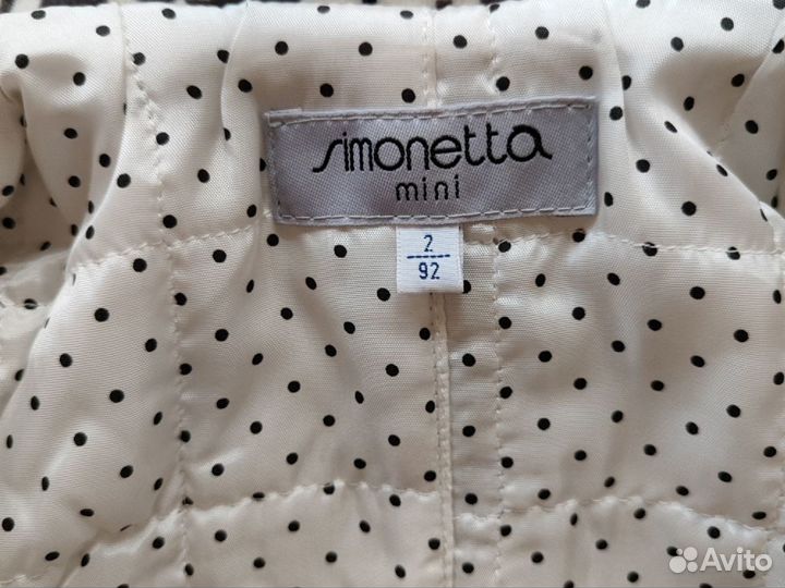 Пальто для девочки Simonetta, 2 года