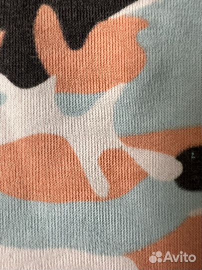 Хлопковая шапка и бафф двусторнний