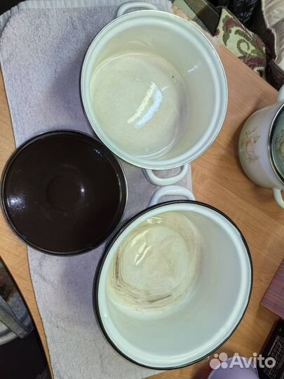 Кастрюли алюминиевые и эмалированные