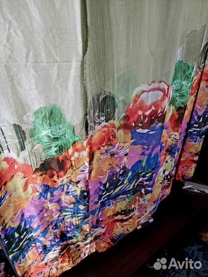 Ткань атлас/шифон эффект 3D