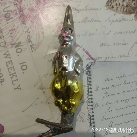 Ёлочные игрушки СССР. Крокодил. Лягушка и т. д