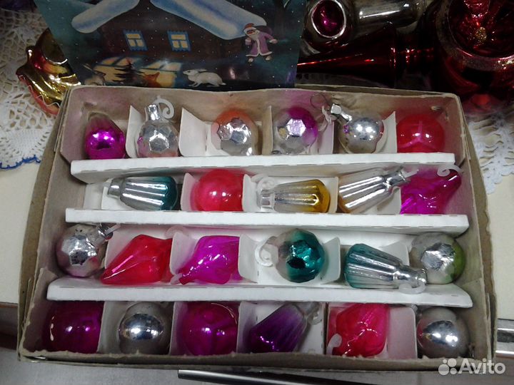 Наборы миниатюрных елочных игрушек