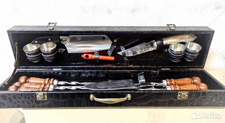 Мужской подарочный набор шампуров