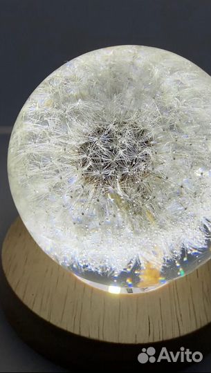 Светильник ночник цветы ручная работа