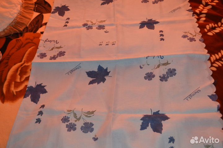 Ткань и скатерть СССР (лён - 2 шт.) и современная