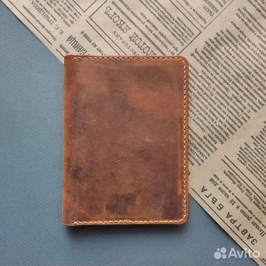 Кожаная обложка для документов (докхолдер)