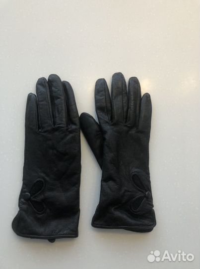 Перчатки женские кожаные 7