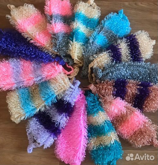 Мочалка вязаная