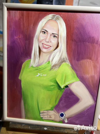 Картина маслом на холсте портрет
