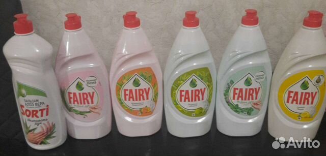 Fairy для мытья посуды, сорти, порошок