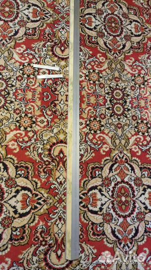 Карниз Алюминиевый 1мет 05 однорядный на крючках с