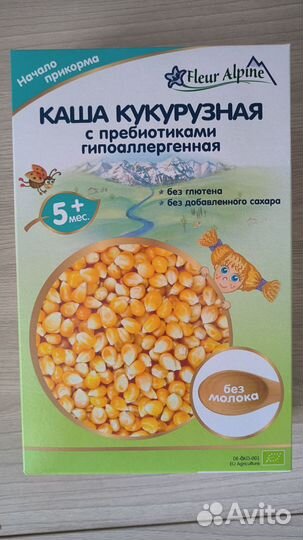 Каша кукурузная Fleur Alpine безмолочная