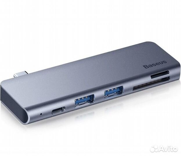 Хаб Baseus Harmonica 5-in-1 HUB Adapter (cahub-K0G