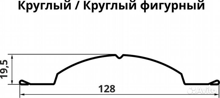 Штакетник металлический двухсторонний