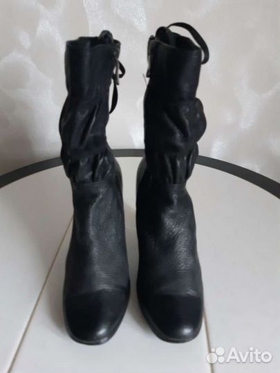 Ботильоны натуральная кожа 36 черные