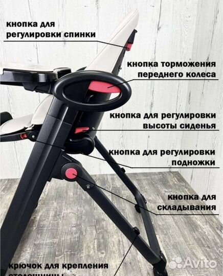 Стул для кормления в разных расцветках (Новый)