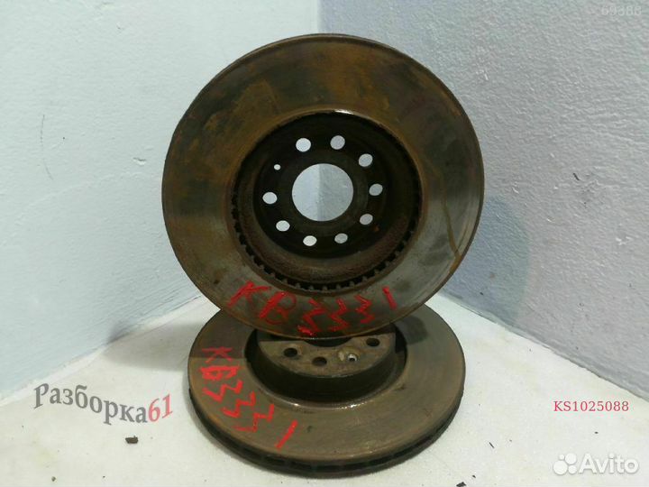 Диск тормозной volkswagen passat B7 Передний