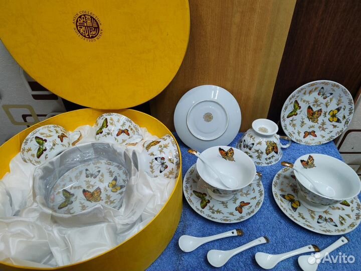 Наборы новые чайный, стаканы, для сыпуч.продуков