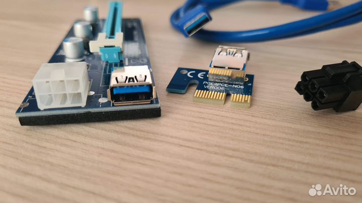 Новый Райзер VER 006c 6 PIN, Кабель USB 100 см