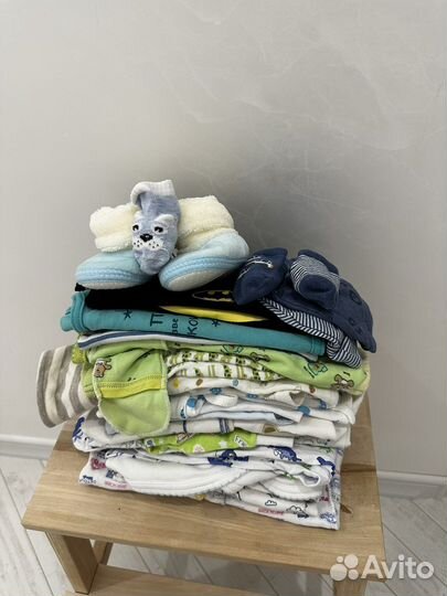 Огромный пакет вещей на мальчика 0-6 мес