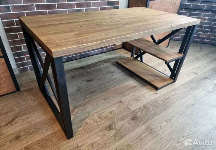 Стол лофт из массива