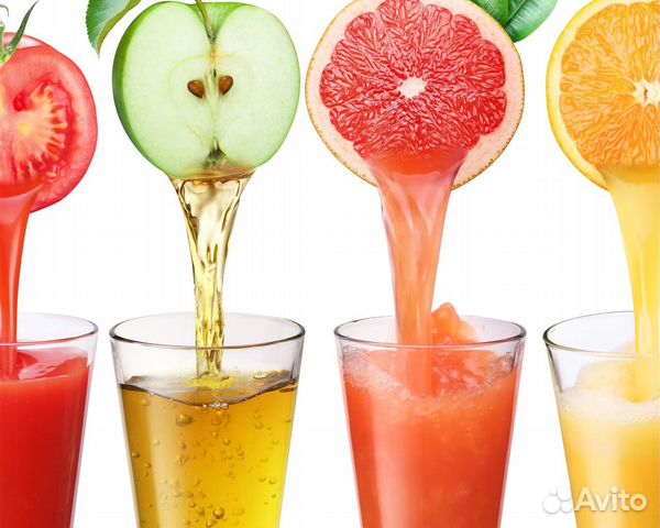 Концентраты сока без сахара в ассортименте