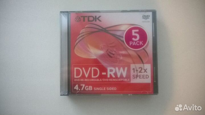 5 дисков DVD+RW 4.7GB