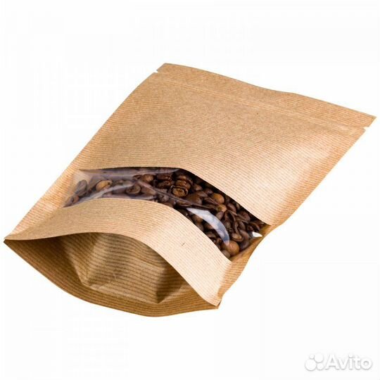 Крафт пакеты с ручками и без ручек