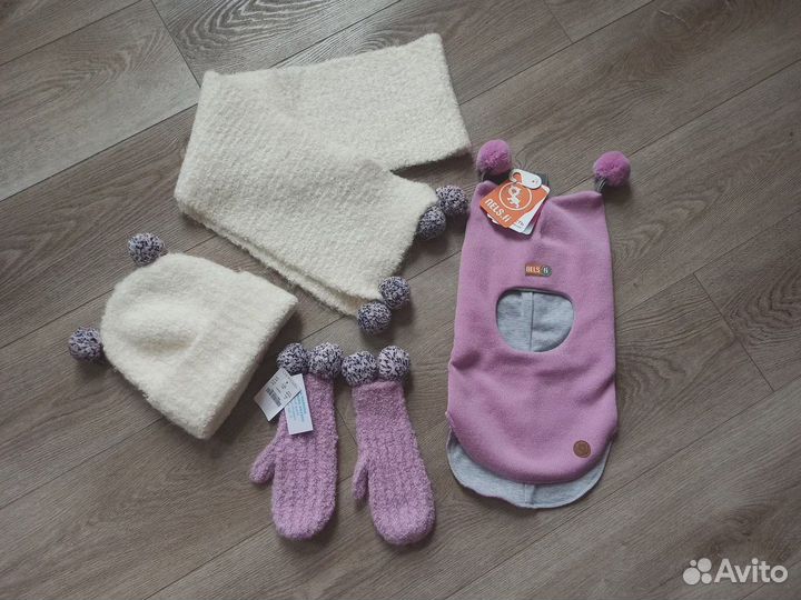 Шлем Nels 5-8 лет, шапка и шарф Crewcuts