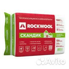 Утеплитель Rockwool Лайт Баттс Скандик 100мм