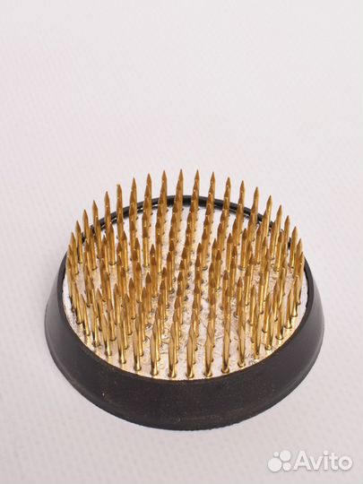 Кензан флористический круглый 6 см латунь