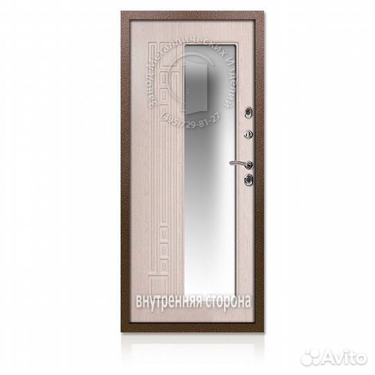 Входная дверь с зеркалом № 6