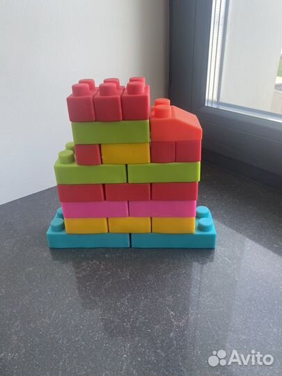 Конструктор лего для малышей мягкий 0+ безопасный