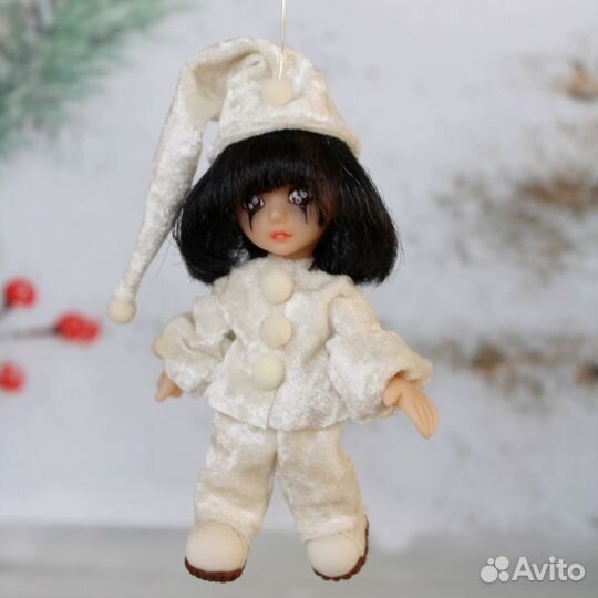 Ёлочная игрушка ручной работы Пьеро