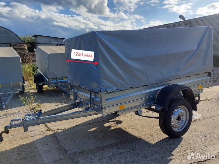 Оцинкованный прицеп 2.5х1.26 на 16