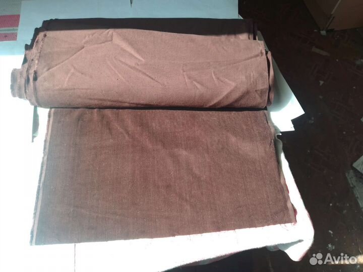 Вельвет коричневый мелкий