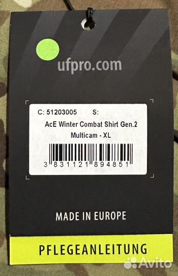 Uf Pro Ace Gen.2 Winter Combat Shirt Multicam