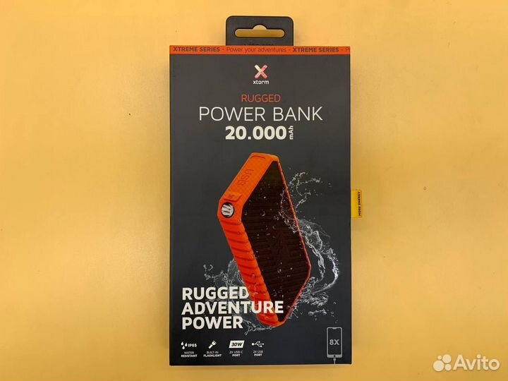 Power Bank - 20000 мАч Водостойкий,противоударный