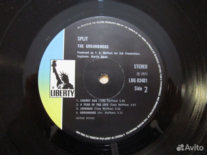 Groundhogs Split 1971 UK Liberty 1 press m-m