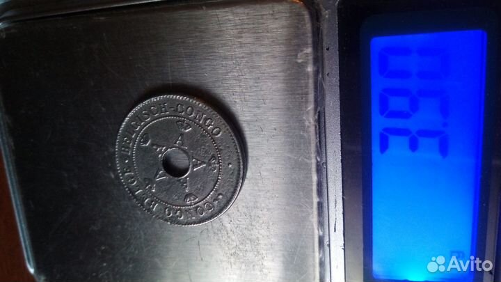 Монета бельгийское конго(африка) 1911год.никель