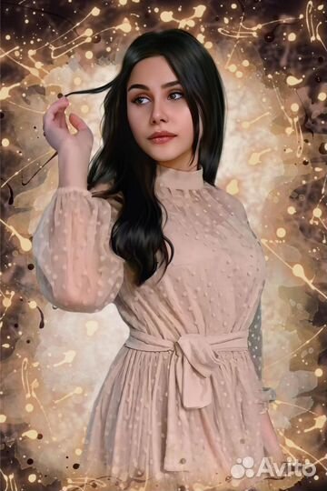 Портрет по фото на холсте - лучший подарок