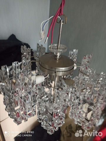 Люстра потолочная хрустальная