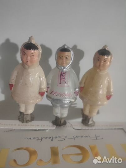 Елочные игрушки СССР на прищепке Ненец