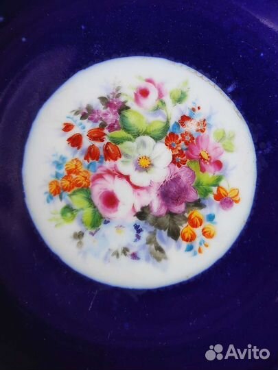 Блюдце для чайной пары. Завод Попова. Фарфор